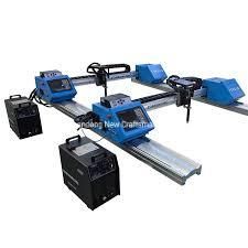 Portable CNC Plasma Cutting Machine for Metal Sheet Cutting with Two Torches Plasma / Flame