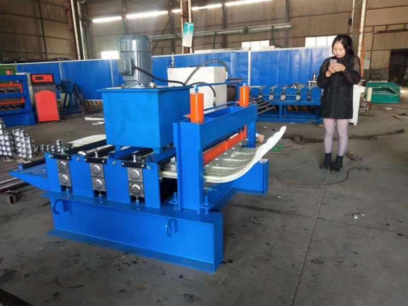 Metal Roofing Trapezoidal Ibr Panel Crimp Roof Curving Arch Bending Roll Forming Machine