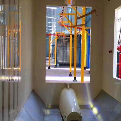 China New Steel Electrostatic Automatic Powder Coating Spray Booth for Furniture