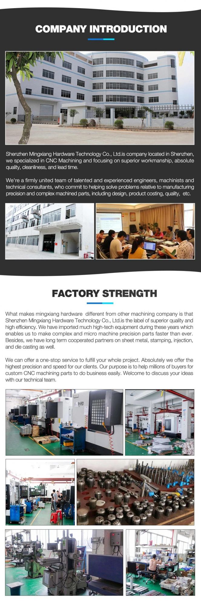 Direct Factory Price Custom Metal Fabrication Service Sprecision CNC Turning Milling Machining Parts