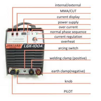 1800W Aluminum Wincoo Export Package 585X320X540 mm China Plasma Welder