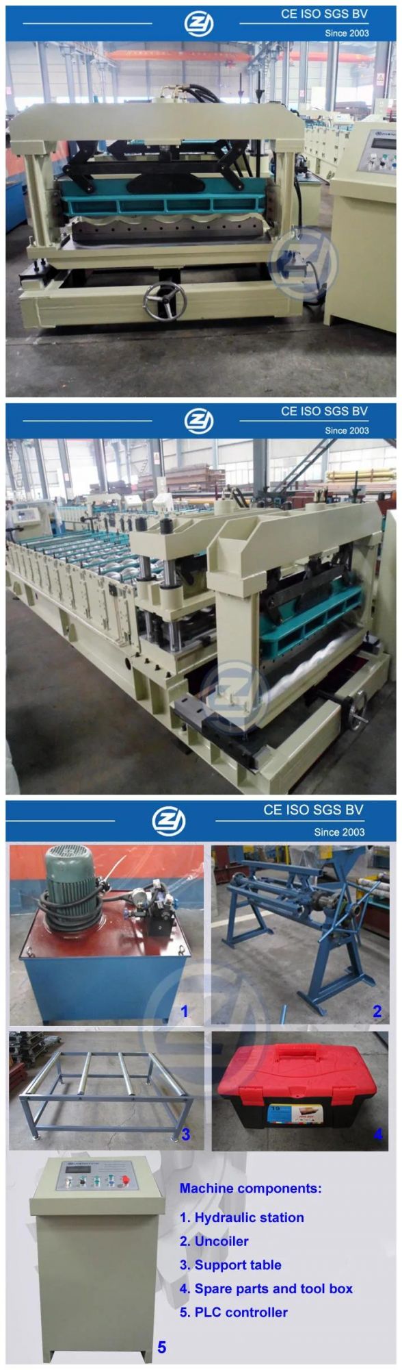 Popular Steel Profile Glazed Tile Corrugated Double Layer Roof Panel Cold Roll Forming Machine Factory Price with ISO9001/Ce/SGS/Soncap