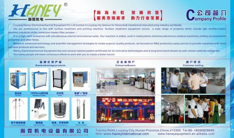 Haney 16V 5000A Metal Electroplating Production Line Nickel Barrel Plating Machine
