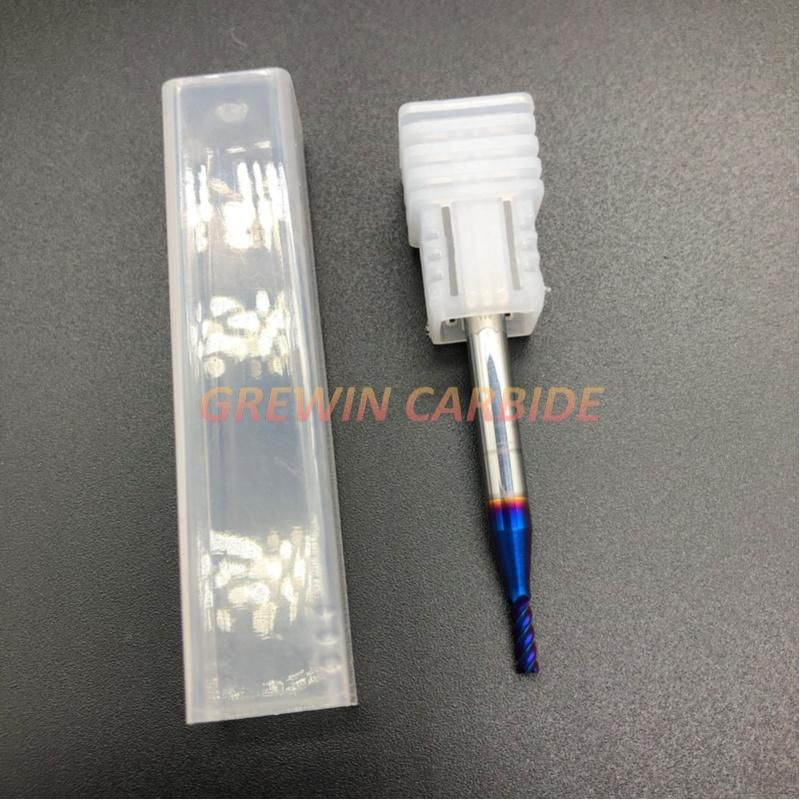 Gw Carbide - Tungsten Carbide End Mills Nano Coated Ball Nose Flat Radius Metal Cutter with High Resistance and Good Quality