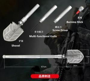 Customized Mini Folding Multi-Function Shovel Hardware with Compass