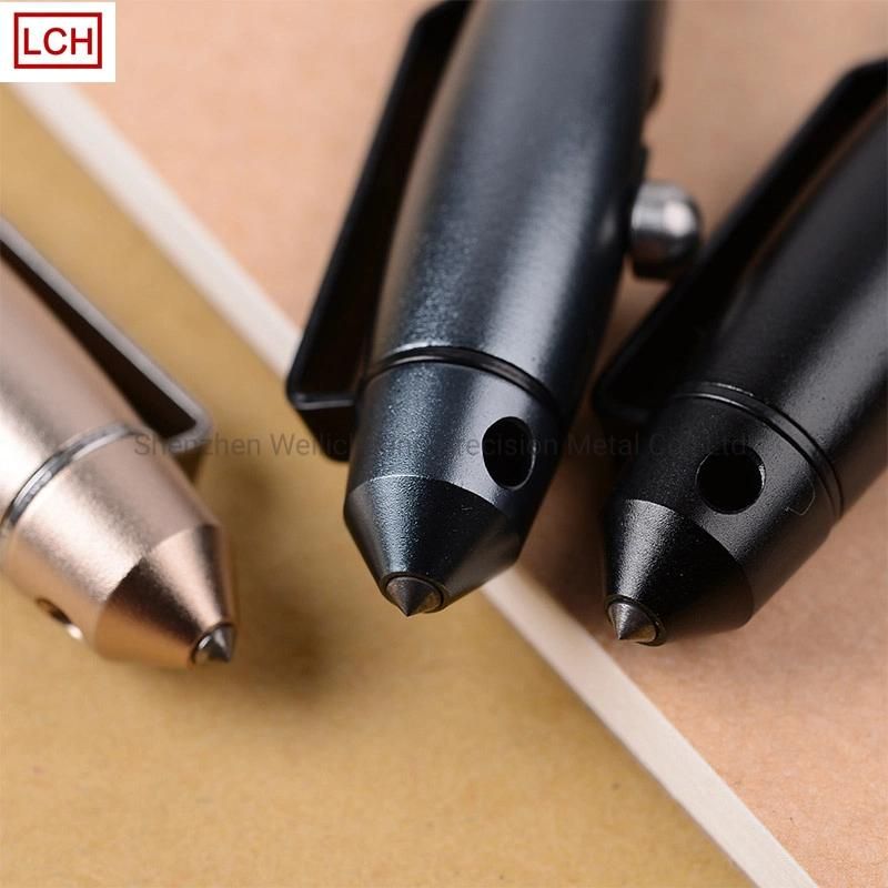 CNC Lathe Tactical Aluminum Pen Part Precision Turned Lathe Parts