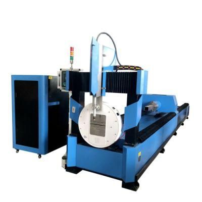 Ca-6000 Metal Pipes Steel H Beams Cutting Metal Pipe 4 Axis Plasma Cutting Machine for Round Square Tubes Cutting