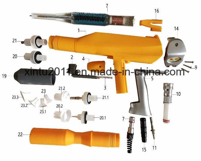 Compatible Optiflex 2f Replacement Powder Coating Gun of GM03 Powder Coating Machine