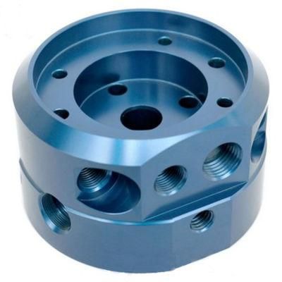 Threaded Holes CNC Machining Anoidized Aluminum Cylinder