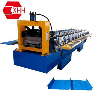 Standing Seam Roof Panel Roll Forming Machine with Hydraulic Automatic