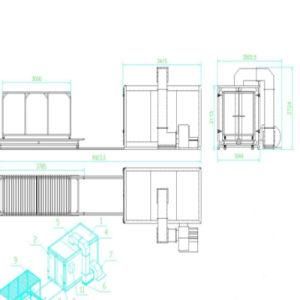 Gas Powder Coating Oven Plans for Aluminum Profile with Ce (Kafan-1732)