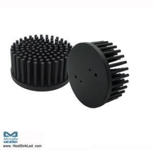 14W Black and Clear Anodized Heat Sink for Spotlight and Downlight with RoHS Approval (Dia: 68mm H: 30mm)