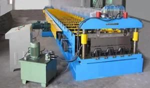 Material Galvanized Steel Thickness 0.6-1.0mm Fully Automatic Deck Floor Roll Forming Machine