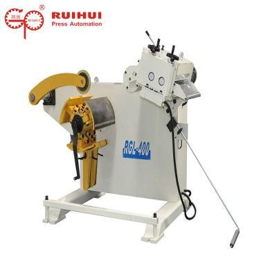 0.3-3.2mm Material Uncoiler with Straightener Use in Press Line