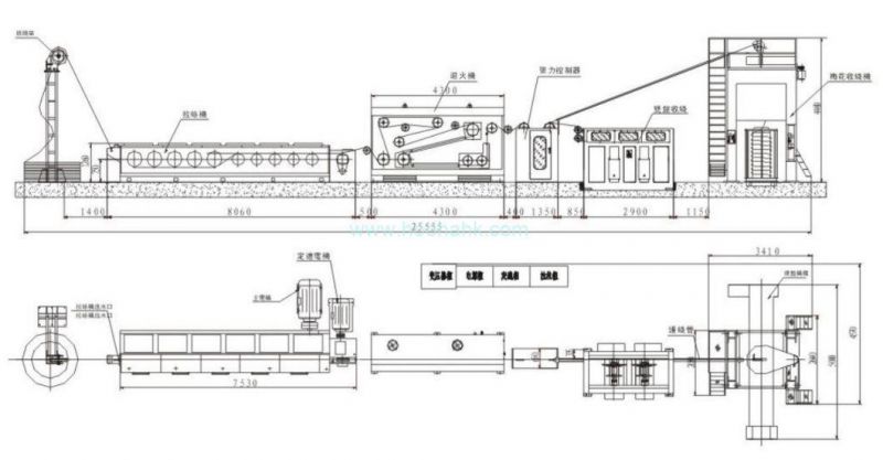 Copper / Aluminium Wire Drawing Machine Cable Making Machine for Core