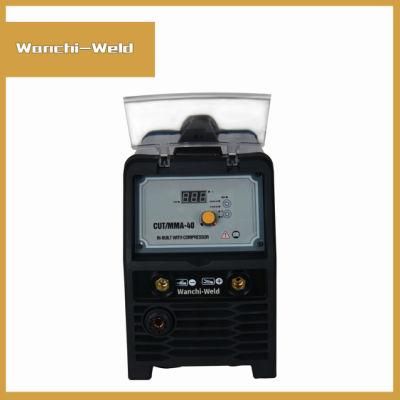 Multi-Functionary Cut/MMA-40 Compressor 230V Generator Portable Plasma Carbon Steel Cutting Welder