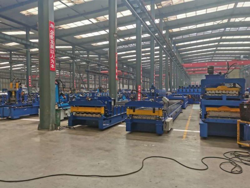 Double Layer Glazed Corrugated Roof Tile Forming Machine