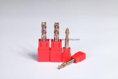 HRC55 Solid Tungsten Carbide 4 Flute Square End Mills for Metal Cutting