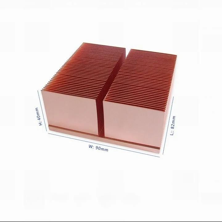 Skiving Fins Aluminum/Copper Heat Radiator Heat Sinks