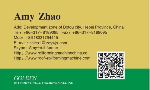 Galvanized Stud and Runner Track Cu Profile Roll Forming Machine