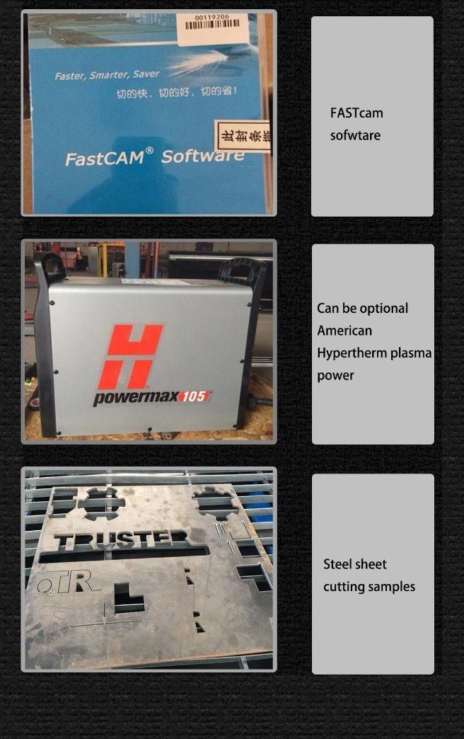 CNC Plasma Cutting Machines Steel Plate Plasma CNC Laser Cutting Machines for Metal