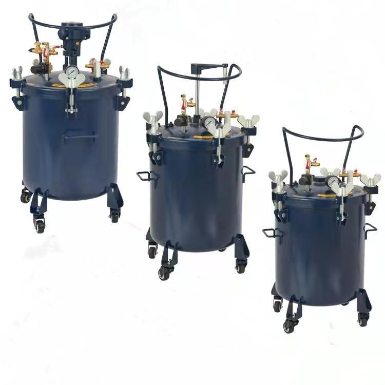 High Pressure Pot with Manual Mixing Agitator Pneumatic Tank for Spraying Paint