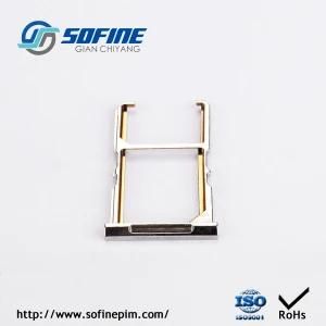 Metal Injection Molding for OEM Custom Double SIM Card Tray Type Parts by MIM and Pim