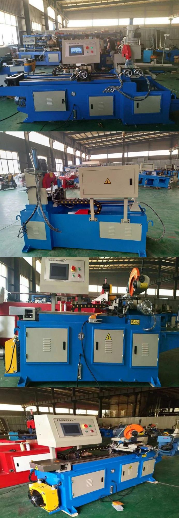 Plastic PVC Full-Automatic Hydraulic 350 Tube Cutting Machine