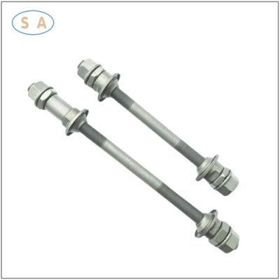 OEM/Custom Made Alloy/Carbon Steel Ebike Front Wheel Axles with Zinc Plating