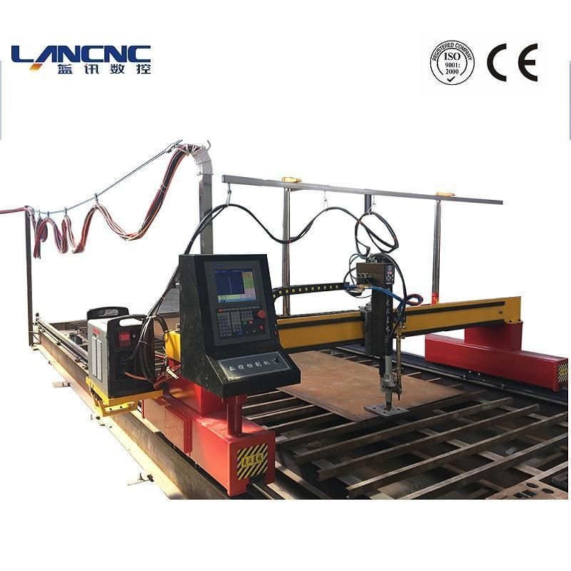 Gantry CNC Plasma Cutting Machine Stainless Steel Carbon Steel Aluminum Copper Plasma Cutter Metal Cutting Equipment Cutting Range Width 3.5m Length 6m