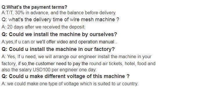 Full Automatic Welded Wire Mesh Machine (SH-W2500)
