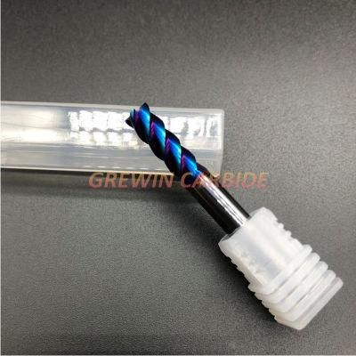 Gw Carbide - HRC65 Tungsten Carbide Nano Coated Square End Mills Cutter Cutting Tool