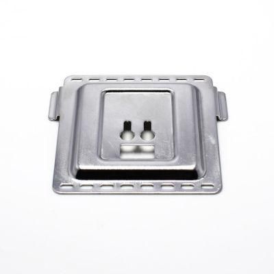 Aluminum Switch Panel Parts Stretching CNC Polishing Sand-Blasting Wire Anodizing Process Switch Cover