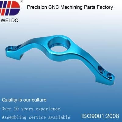 China Factory Blue Anodize Precision OEM Aluminum CNC Machining Parts