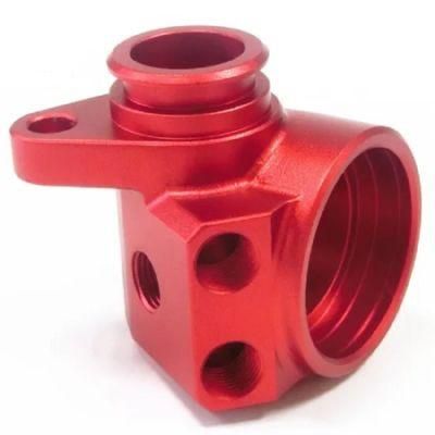 Red Precision Anodized Aluminum Metal Auto CNC Machining Spare Parts