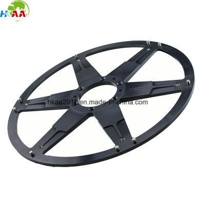 High Quality CNC Machined Black Anodized Aluminum Alloy Wheel