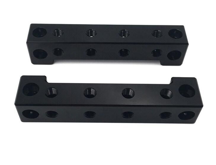 Custom Aluminum Black Anodized Medical Equipment Accessories