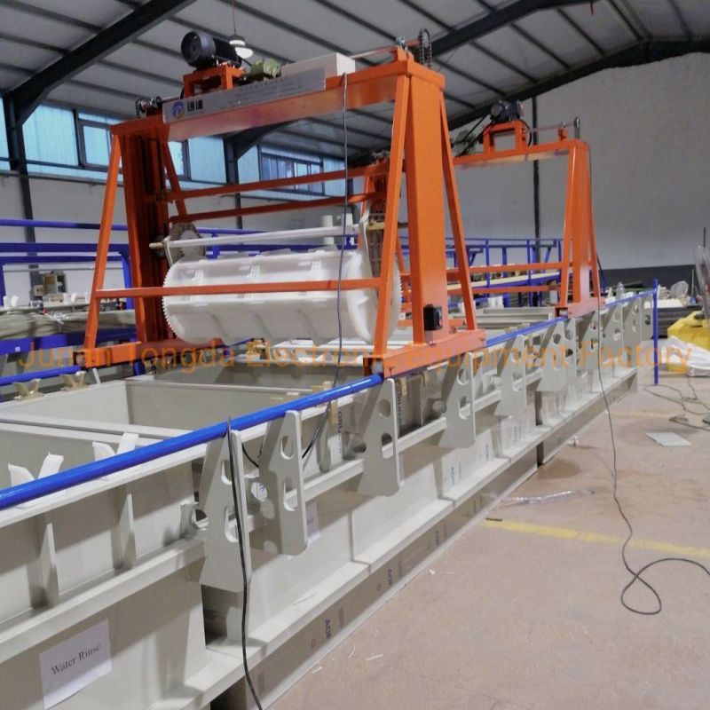 Matel Part Plating Machine with Semi-Automatic Crane Lifting Equipment