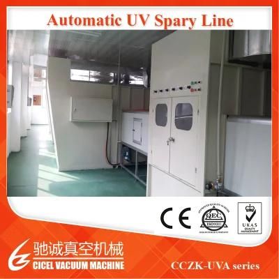 Conveyorised UV Automatic Plastic Painting Line Vacuum Coating Machine, PVD Coating Equipment
