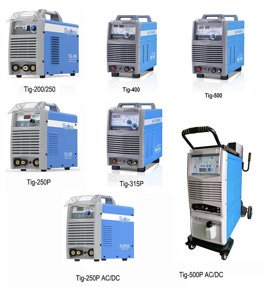 Interver Acdc Square Wave TIG Welding Machine TIG-250 Pulse with AC/DC