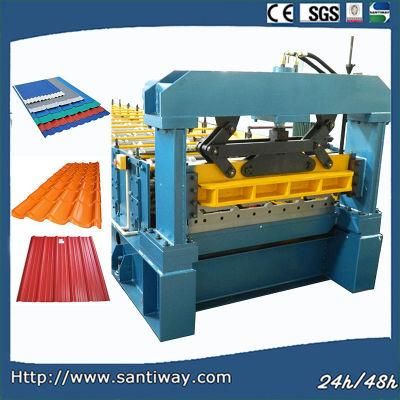 Colorful Steel Roof Tiles Cold Roll Forming Machine