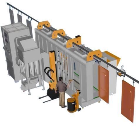 Wx-101 Mini Electrostatic Easyselect Powder Coating Machine for Sample Testing