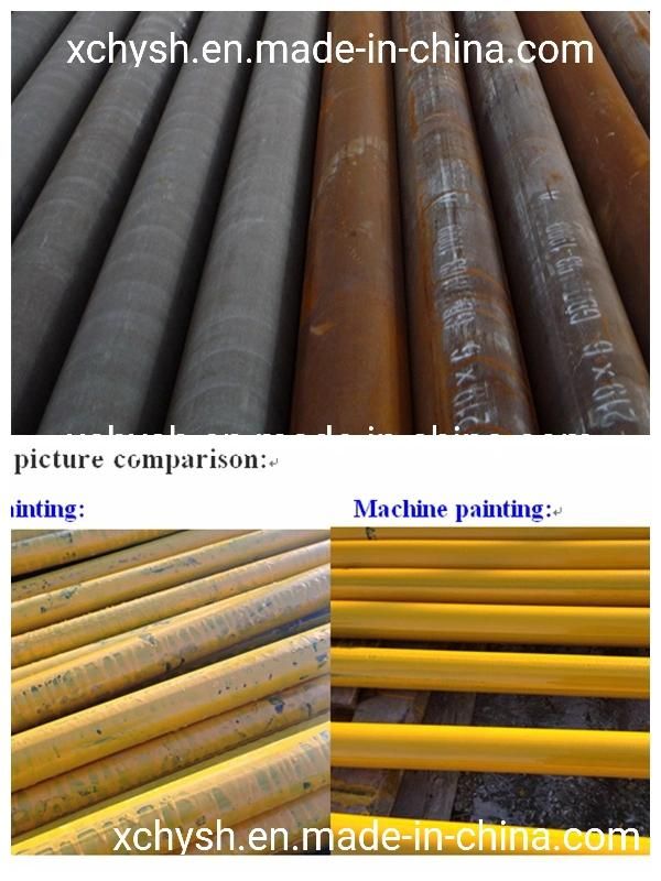 Customized Manual Rust Remover Automatic Cleaning Pipe Tube Derusting and Painting Machine