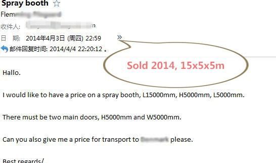 Spray Booth Coating Machine/Paint Booth/Painting Room/Paint Oven
