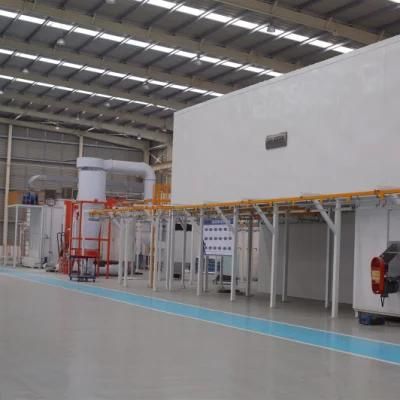 Trolley Conveyor Tunnel Powder Coating Line for Surface Treatment