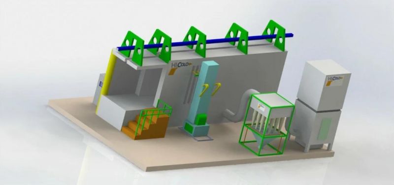 Multi Cyclone Automatic Powder Recovery Coating Booth System