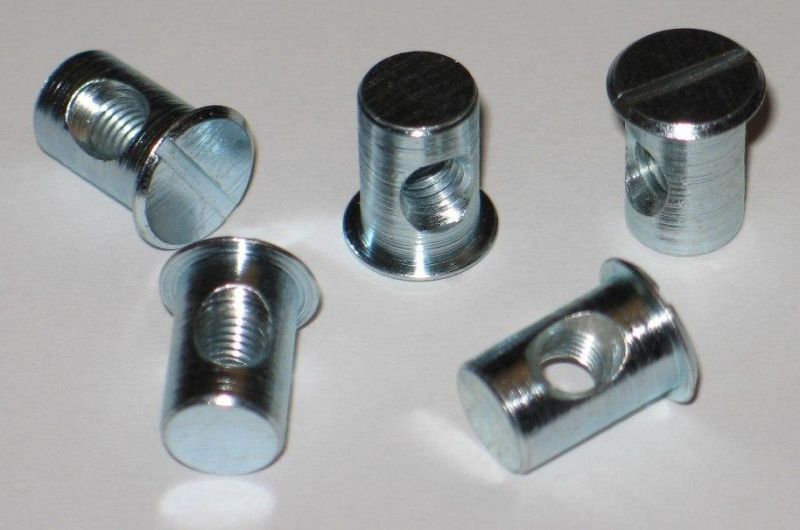 M4X8lx8d M5X10lx8d Bed Bolt Nut Barrel Nut Cross Dowel Beds Cots Connector Furniture Cam Lock Nut
