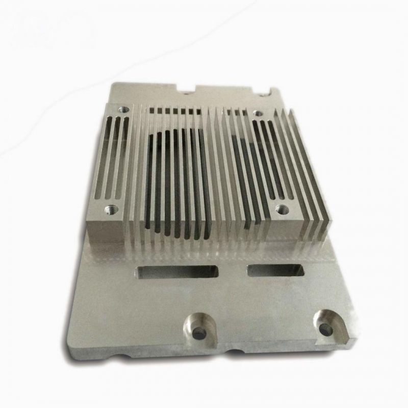 Aluminum Extrusion Small Heat Sink with Push Nylon Pins and Thermal Pad for Set Top Box PCB Board