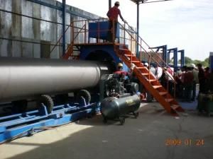 API Steel Pipe 3PE 3lpe Anticorrosion Production Line Shot Blasting Ad/PE Extruder Epoxy Powder Spraying Coating Machine