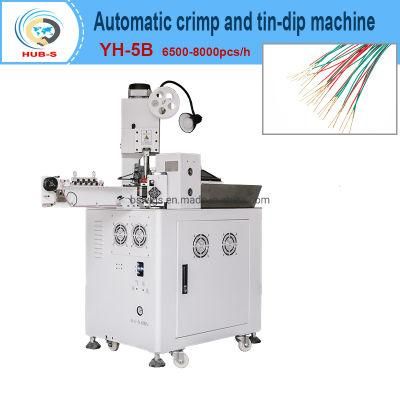 Auto Single End Five Wires Terminal Crimping and Welding Machine Wire Cut Strip Crimp Equipment
